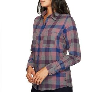 The North Face Trail Ready Women’s Plaid Long Sleeve Button-Up Shirt Size XL GUC